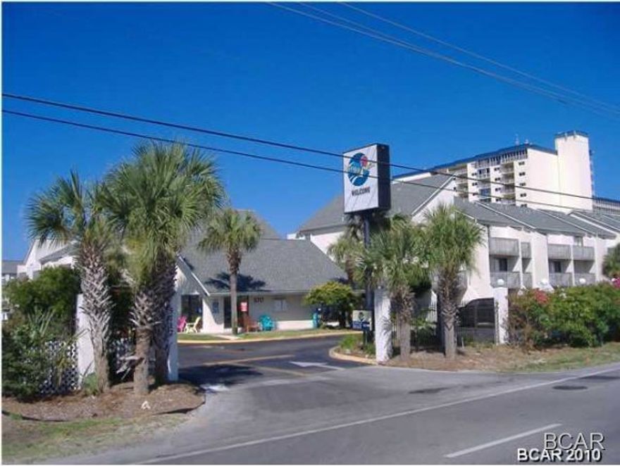 This is a gulf front condo complex built in a courtyard style. This nice unit is just a few steps from the beach.