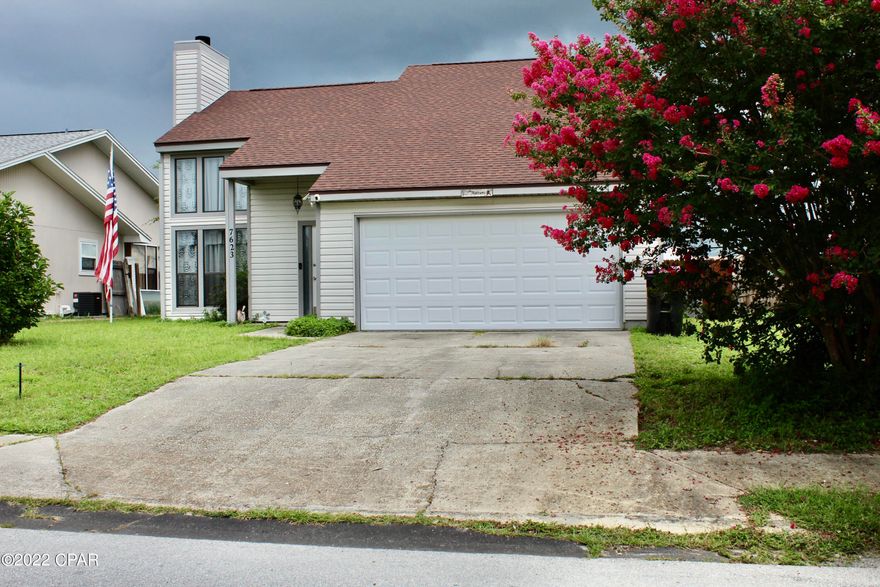 Shadow Bay Subdivision desirable and convenient! This 4 bedroom, 2.5 bath 2 story home is ready for a new owner. The home features a new roof (2021)with an open concept layout with vaulted ceilings, many large windows to bring in natural light, stainless steel appliances, LVP flooring throughout and a newly added 4th bedroom. This home has a 2 car garage. The yard is fenced in for privacy.Great location just off the Tyndall Parkway corridor and a short drive to shopping, dining, Tyndall AFB and beaches. Schedule your tour today!