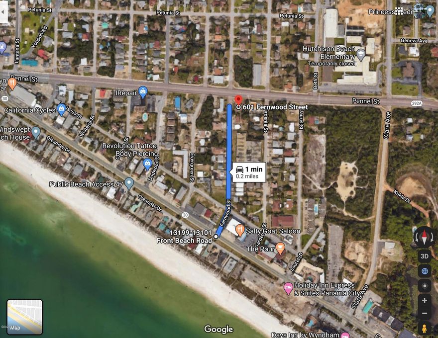 Perfectly situated corner lot, just minutes to the Beach and Bridge.   Convenient and Visible, this property is a very rare find!