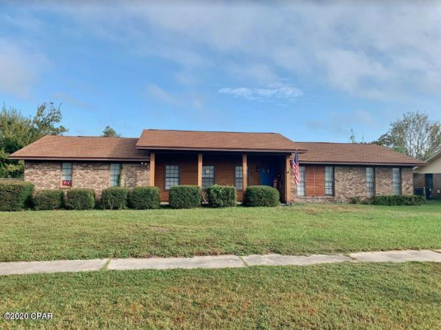 Excellent 3 bedroom, 2 bath brick charmer in the quiet neighborhood of Belair Estates with a POOL! This property has been completely remodeled since Hurricane Michael and features new flooring throughout, a new roof, granite counter tops, new stainless appliances, new cabinets and much more. Situated on a large corner lot with a side entry attached garage. Come see today!