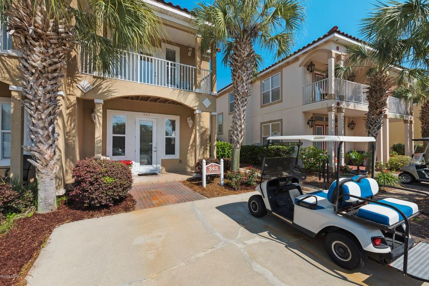 We are so excited about this light filled home in the gated neighborhood of La Valencia. You will enjoy the  eclectic coastal style with more than ample natural light bringing in our Florida Sunshine. This coastal home is located in close proximity to the community pool, tennis courts as well as the beach and beach pool.  There is a bedroom on the 1st floor with access to a fenced in patio and yard. There are 2 more bedrooms upstairs and 2 baths.  Sitting on the upper patios you can feel the beach breezes and hear the crashing of the waves!!!  It is PERFECT as a primary home but would make an enjoyable vacation home with great rental potential.