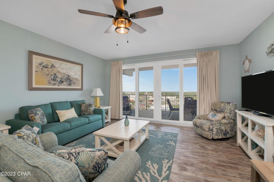 Welcome to Laketown Wharf unit #1434! This lake view, gorgeously updated 3-bedroom is the largest floor plan at the resort, providing comfortable sleeping arrangements for up to 10 guests. Updates include new AC & Hot Water Heater, LVP Flooring, newer stainless appliances, and high end coastal decor and furnishings, including a Sunbrella sleeper sofa with warranty intact. Can't forget about the modified Jack and Jill bathroom; every bedroom has immediate access to a bathroom in this unit! All of these elements contribute to the unit's stellar rental performance: In 2022, $52K in rental production. This unit is an elegant yet economically sound option for those looking for a place near the sugar white sands of the Gulf of Mexico, in Panama City Beach. Call your favorite agent to see this awesome condo today! The Laketown Wharf Resort has many amenities that will be enjoyed by everyone. There is private beach access located across the street, next to Pineapple Willy's. There are several public beach accesses across from the eastern portion of the resort. Laketown has five resort style pools, including a seasonally-heated, rooftop pool and childrens' pool area. On the 3rd floor you will find the two-story fitness center and the putting green with fantastic views of the gulf. To the north side of the property, you will find 52,000 sqft. of lakefront boardwalk where you can watch the nightly fountain-lightshow. On the ground level, you will find various dining and shopping opportunities. Also, the resort is centrally located with countless amenities and attractions located around South Thomas Drive and Front Beach Road. Laketown Wharf is one of the best values for a beach condo in all of Panama City Beach, if not the entire country.
