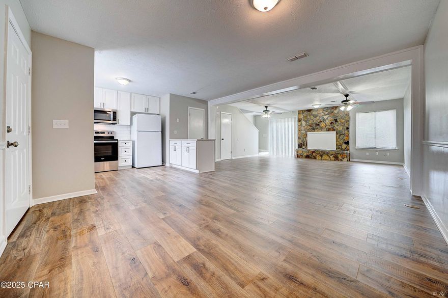 Recently updated! Large spacious Townhome, new paint, new floors, single car garage, 3 bedrooms/2.5 baths. Fenced backyard. $1,700 per month, $1,700 deposit, $350 non-refundable pet fee. No application fee. 12 month lease required.