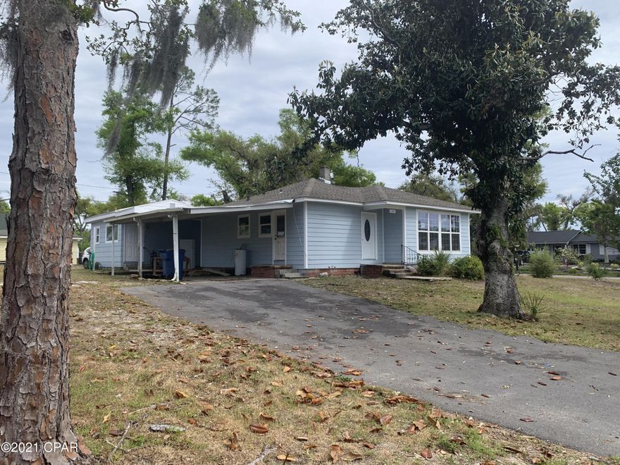 Located in St  Andrews.  Make it your own.  Main house has a new roof and windows.  Stud walls to create your own floor plan.  Detached large studio rented for 750 per month.