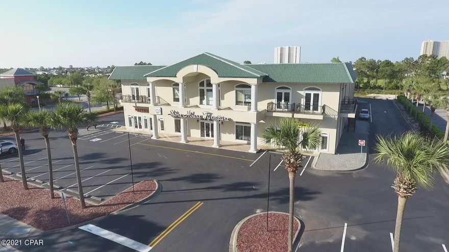Successful turn-key retail furniture and accessories business for sale located on Panama City Beach Parkway (a/k/a U.S. Highway 98) with Average Daily Traffic count of 52,000.   This transaction includes the real estate (building,1.56 acres, Shore House Furniture business, inventory, equipment, & goodwill.  A premium retail location just one 1.5 miles from Pier Park. The 42,910 square foot steel building has above average finishes with over 26,000 square feet of retail/showroom space on two floors. The building also includes over 16,000 square feet of storage/warehouse with existing HVAC ductwork. Features include: 3 phase power, 277-480V with 1,000 AMP main,  passenger/customer elevator, 42 parking spaces, and two 12' x 14' street level loading bays, 3 box trucks, and  fork lift. There are several sources of income which include generous owner/operator salaries, rental income from two tenants, and rental income from the LLC
Three delivery trucks and forklift included, two Isuzu 18' box trucks and one Ford  16' box truck...all diesel.