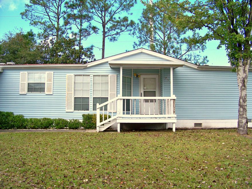 You’ll love this gorgeous, very affordable 3 bedroom 2 bath home located in Sweetwater Village. Just a few miles north of Panama City. The home offers and open floor plan with split bedrooms. The interior features include a large breakfast nook in the kitchen and a separate dining area. You will adore all the cabinet and counter space. There’s a bulky Master Bedroom with double closets and huge Master bath equipped with a garden tub, double sinks and a separate shower. One of the additional bedrooms is good sized with double closets as well. The exterior features include a storage shed covered front porch as well as a 7x16 screened in back porch and a fenced back yard. The home has been well maintained and is ready for new owners. Call your Realtor today to schedule a visit to view this charming Fannie Mae Homepath Property. All measurements, room sizes and ages are approximate please verify if important.
