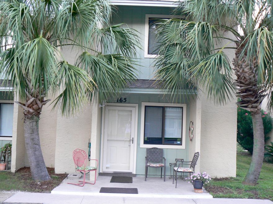 BEAUTIFUL 2 BEDROOM 1.5 BATH, TOWN HOME WITH BONUS ROOM, AND LARGE CLOSET UPSTAIRS THAT COULD BE CONVERTED INTO ANOTHER BATH. TILE FLOORS DOWN STAIRS WITH CARPET UPSTAIRS.  KITCHEN CABINETS WITH EXTRA LARGE DRAWERS, PULL OUTS AND LAZY SUSAN DESIGNER LAMINATE COUNTER TOPS.  DEEP SINKS AND POT FILLER FAUCET.  HIGH EFF. A/C. AND FURNACE.  INSTALLED BY ACE HEATING AND AIR WITH YEARLY MAINTENANCE.  NEW COMFORT HEIGHT EFF. TOILETS, NEW DISHES. LEATHER SOFA WITH PULL OUT BED, MARBLE TOP POWDER ROOM VANITY AND DESIGNER FAUCET.APPLIANCES AND W/D INSTALLED IN 2013 NEW ROOF, 30 YR. WARRANTY THAT IS TRANSFERABLE. GAS GRILL, 2015 HOT WATER HEATER. FRESHLY PAINTED EXTERIOR. INSTALLED CONCRETE PATIO. 3,2016 FLATSCREEN TV'S. NEW LIGHTS AND CEILING FANS.  INCLUDES DISHES, POTS AND PANS, BLENDER, TOASTER. SEE DOCUMENTS FOR INSTALLATION DATES AND WARRANTIES AND OTHER ITEMS.