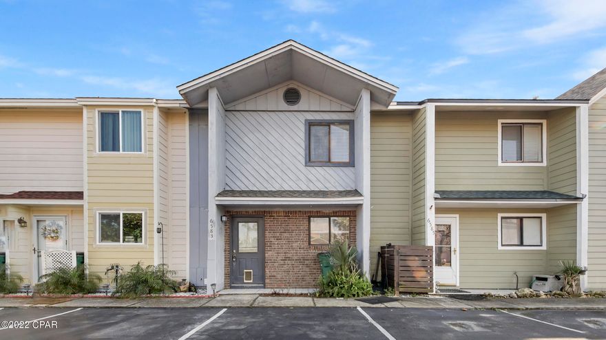 Waterfront townhome situated on a large pond in the gated community of Harbour Towne! Great rental investment or primary in the heart of Panama City Beach near the Hathaway Bridge with easy access to Panama City & the beaches. The neighborhood features two community pools and a clubhouse. This townhome has 2 BR/2.5 BA with living space downstairs. New Laminate vinyl plank flooring throughout the home except for the kitchen and bathrooms. First floor features a half bath, dining area, living room, and laundry. French doors will lead you out to the large brand-new deck overlooking the water.  Upstairs consist of a large master bedroom with lake views. Large walk-in closet and master bathroom. Additional bedroom with a hall bathroom.

*NO Short-term rentals allowed*