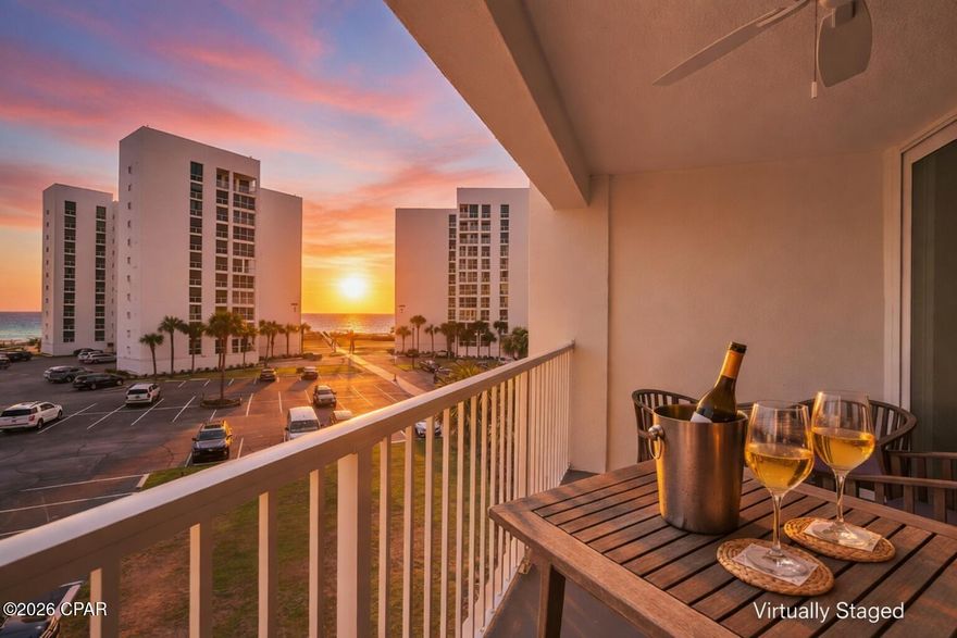 Beautifully updated 2-bedroom, 2-bath condo in Shoreline Towers with Gulf views from the kitchen, living room, primary bedroom, and balcony. Offering approximately 1,430 square feet, this move-in-ready unit features an open floor plan, LVP flooring throughout, and a spacious updated kitchen with granite countertops, stainless steel appliances, upgraded cabinetry, stylish backsplash, and ice maker. Both bathrooms have been renovated with updated vanities, tile flooring, and tiled tub surrounds. Ideal for a primary residence, second home, or short-term rental, this condo offers comfort, style, and a prime location in the heart of Destin.