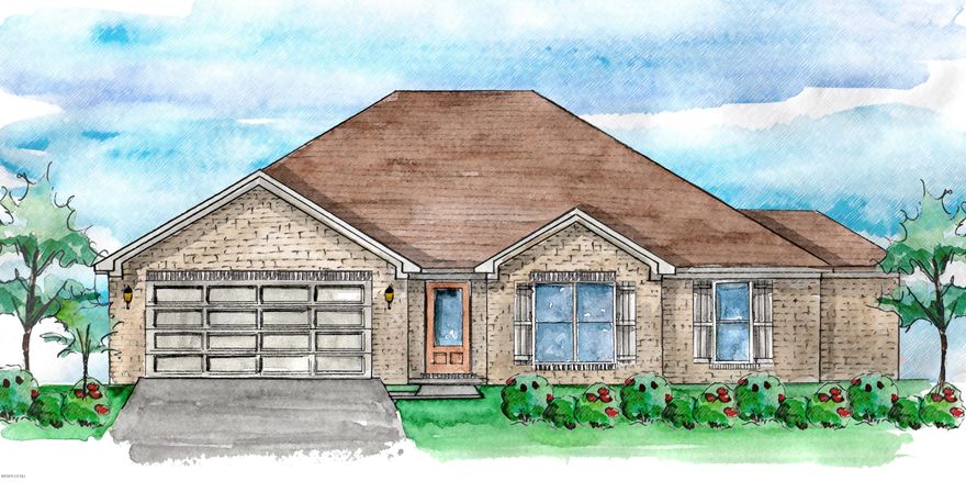 New construction by Truland Homes in the highly desirable King's Point neighborhood! With 3 Bedrooms and 2 Baths, this Jefferson open floor plan home is a must-see, with a stunning interior featuring 10' high ceilings in the main living areas and a 9' tray ceiling in the master suite. Luxury Vinyl Plank floors, granite countertops, and so much more are found throughout the home. The exterior boasts of brick on all four sides, a beautiful mahogany front door, and a completely landscaped yard with a sprinkler system. Offering added innovative technology and convenience, this home is equipped with a SMART Things hub, a Ring security doorbell, a Samsung tablet, and a Nest energy-efficient thermostat.