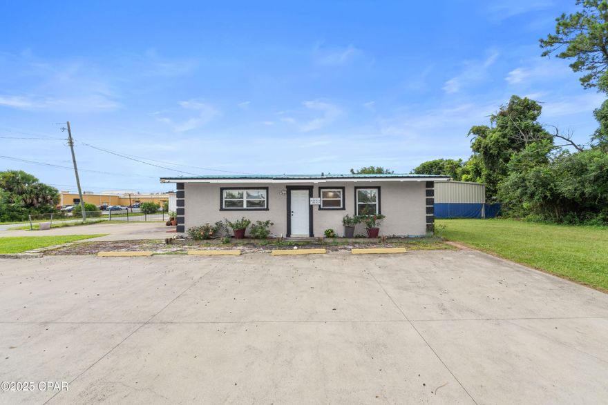 1619 Lisenby Ave is currently occupied as a full service Nail Salon and Spa. 'Celestial Nails Spa' is located in a high traffic area, on a highly exposed 60 x 140 corner lot.  Established in 2016, this property boasts excellent visibility with a loyal clientele.  Just off of 15th St, which is one of the main thoroughfares in Panama City, this salon can be highly profitable because of its location.  The property currently offers 3 pedicure chairs, 4 nail stations, all equipment for a nail business, a spa room for waxing or eyelash services, and a separate room for a beautician or other spa services.  There is ample parking for customers.  Zoning is General Commercial-1 (GC-1).  This zoning includes professional office and personal services, private childcare or daycare services, grocery and convenience retail (beauty parlor, barber shop, laundromat, dry cleaner), food establishments, or dance or music studios.  Many allowable uses.  See document section for more information. The growth potential for any business in this location is excellent.  Water heater is an electric tankless water heater.  HVAC is 2019, updated windows.  Call or text for an appointment to see what this wonderful business has to offer.  Please verify all measurements.