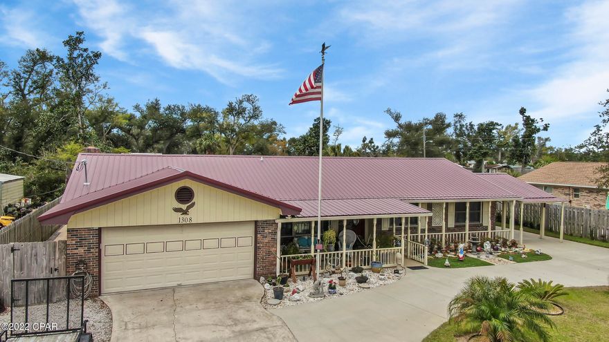 OPEN HOUSE Sunday 3/27 1:30-3:30. Don't let the age of this home fool you! With its remodeling, many upgrades and great outdoor space, it is like new! The owners have given this home love and attention that you get to benefit from! New roof, LVP floors, tankless water heater, electrical updates, new ductwork, air ionizer and a house generator! The main living area is open and spacious with beamed vaulted ceilings and a stone stacked gas fireplace. The chef will appreciate the remodeled open concept kitchen, new appliances, granite countertops, soft close Oak cabinets and deep, pull-out drawers. The once laundry room has been converted to a baker's pantry but designed for an easy conversion back to laundry if preferred. There is an additional living room that has potential for an office, den, formal dining, or playroom. The master bedroom includes a walk-in closet and has plenty of room for your king suite. Guest rooms are of good size and both bathrooms have had updates. The large Florida room is insulated, has new windows and has been the perfect craft room for the owner. The attic has both spray foam and blown-in insulation for extra efficiency.  The outside of this property is a perfect fit for someone that wants space, room to work, and beauty to enjoy! The large covered front patio is a perfect place to sit in the shade, read a book and enjoy a glimpse of the Bay across the street. Owners have added an amazing 20 x 12 workshop with a covered patio to enjoy the back yard. The workshop has spray foam insulation throughout so you can tinker on projects and still stay cool.  Turn it into a man cave, she shed or playhouse! Other bonuses are the 8x8 garden shed, a shallow well for irrigation with new pump, low maintenance landscaping and privacy fencing. With the garage, added carport, circle driveway and additional graveled area you have plenty of parking room for you, your guests, and your toys! Bring the RV or boat! No HOA to tell you where to park it! The desirable Donalson Point Estates offers a public boat ramp, great Bay views, is close to Under the Oaks Park and only minutes from Tyndall AFB.  Too many updates to list! Ask your Realtor for a complete list and schedule your showing today! The following items DO NOT convey as part of the sale - Draperies, porch swing, microwave, washer, or dryer. Measurements approximate, buyer to verify if important.