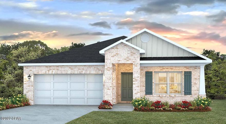 The Cali plan features four bedrooms with one that can be used as a den or office. It features LVP floors. The kitchen is open and spacious with a center island and includes a pantry, beautiful cabinetry, and durable laminate countertops. Master bedroom features a spacious walk-in shower, as well as a spacious walk-in closet. This beautiful home has been constructed with a reinforced concrete foundation with wire mesh, rebar, house wrap barrier and four-sided brick Pictures, photographs, floor plans, elevations, features, colors and sizes are approximate for illustration purposes only and will vary from the homes as built. Home and community information including pricing, included features, terms, availability and amenities are subject to change and prior sale at any time without notice or obligation. For Move-In/Completion Estimates: Ready dates are estimates only. Timing of completion of construction and buyer move-in are subject to contingencies contained in home purchase agreement and governing jurisdictions issuance of a certificate of occupancy, and may change due to forces majeures and other delays or disruptions outside the reasonable control of the Builder.

A builder 10 year structural warranty is also included.