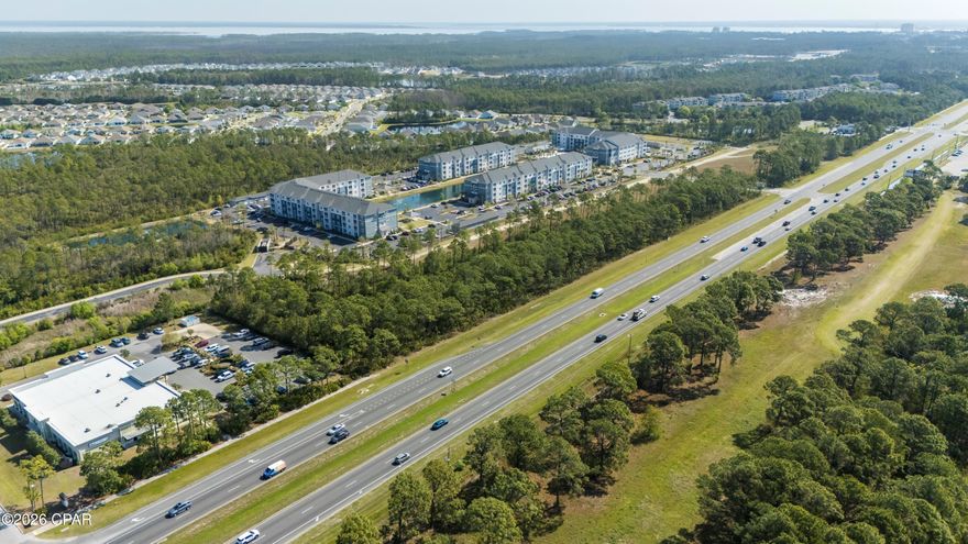 High visibility commercial lots for sale in Panama City Beach, FL.