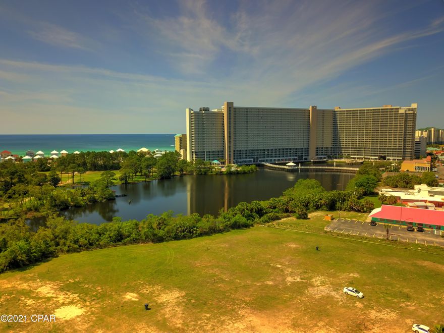 Just Steps Away From The World's Most Beautiful White-Sand Beaches, Laketown Wharf offers shopping, dining & entertainment on site with Unparalleled Amenities, Convenient Beach Access, 5 Unique Pools, A Kids Funscape Playground, Splash Bar & Grill, Gulf View Fitness Center & Covered Garage Parking. Laketown Wharf Offers A Variety Of Views Including The Gulf Of Mexico, Lake & Golf Course. Enjoy The Nightly Fountain & Light Show & Market Shops Along The 52,000 Square Feet Of Lakefront Boardwalk. This Residence Has 1 Bedroom, 2 Baths, Bunk Room & Can Easily Accommodate Over 6 People.

New Furniture in 2019, Flooring & Paint, Exceptionally Large Open Floor Plan, Expansive Balcony, Granite Countertops. Must see today!