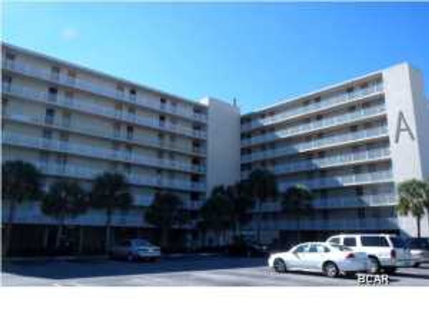 BEAUTIFUL PANORAMIC VIEWS OF THE GULF FROM THIS THREE-BEDROOM END UNIT! The unit features an updated kitchen with ceramic tile flooring in the kitchen/dining areas, a large living area with ceiling to floor windows along the Gulf, a Master bedroom with private balcony and completely remodeled Master bath, two guest bedrooms and a full bath conveniently located near the living areas. This unit comes with a garage that is located in front of the complex for ease in getting in and out of the building. Unit is being sold in its AS IS condition.