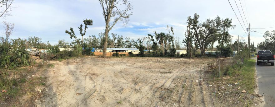 In Town Lot Cleared and ready for your new home to be added!  This lot had a mobile home on it which has been removed and lot has been cleared, you can have a new mobile home here if you want! Centrally located, close to Tyndall AFB, Shopping, Doctors, Hospitals, Public Boat Launches for all your fishing activities and the Beautiful Beaches of Panama City Beach and Mexico Beach! There is a chain link fence all the way around the lot as well.  Thank you for considering this property.  All information should be verified by buyer or buyer's agent if important.