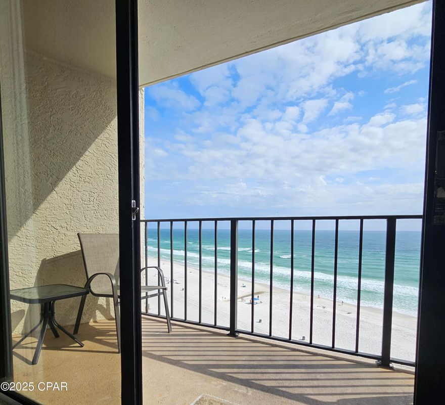 Two bedrooms and two baths in Edgewater Towers, under 475K.

Seller is motivated!

Imagine waking up to the emerald waves from your private, 10th-floor balcony. This stunning 2-bedroom, 2-bath gulf-front condo at Edgewater Tower III is your slice of Panama City Beach paradise!

The Best Value in Edgewater.
Priced to be the most affordable two-bedroom in the Edgewater Towers, this unit is a buyers dream for your next investment or coastal getaway.

Key Features:

10th-Floor Views: Enjoy breathtaking, panoramic Gulf views that stretch both east and west—perfect for soaking up every sunrise and sunset.

Ready to Rent or Personalize: Super clean with comfortable accommodations for 6-7 guests. It's primed for rental income or ready for you to add your decorative flair!

Recent Upgrades: Features a 2024 installed HVAC and beautiful tile flooring throughout.

Investor-Friendly: Boasts two owners' closets for easy storage and rental management.

Tower 3 has gone though full fire suppression upgrades, Milestone Inspection and SIRS.

World-Class Resort Amenities: Live the resort life with gated security, multiple pools (including the famous Lagoon Pool!), hot tubs, tennis, golf, shopping, and direct access to the sugar-white sand.