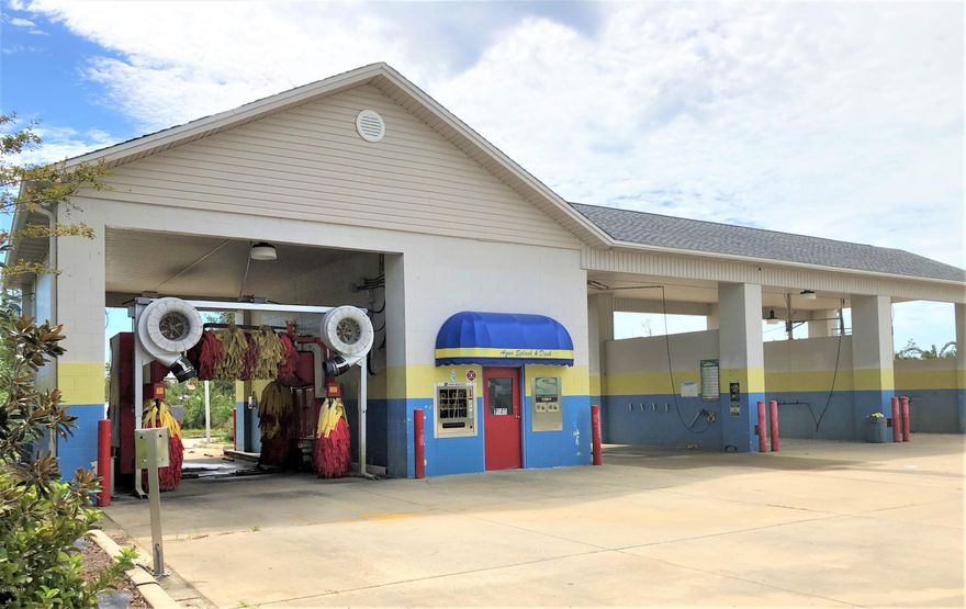 Opportunity to own your own business! ''Aqua Splash and Dash Car Wash'' is located in a densely populated residential area of Highway 390 near the Lynn Haven Commerce Park. The property has 3 large self serve bays and one automatic car wash.  The self serve bays are 18' x 20' x 13' feet high.  This bay size will accommodate RV's, Boats, and more. The car wash has been shut down.  The seller has plans to install an ice vending machine on the west-side of the property. 

 The equipment is not warranted and does need repairs and/or upgrades.