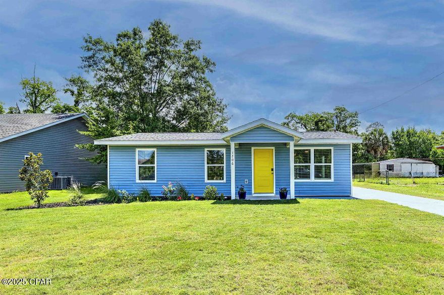 Beautifully Remodeled Home in the Heart of St. Andrews - Move-In Ready!

Welcome to this stunning 3-bedroom, 1-bath home offering 1,064 square feet under heat and air, completely renovated from the studs out to meet 2024 Florida building standards. Every system is brand new—roof, electric, plumbing (to the street), HVAC, insulation, siding, and impact-rated windows and doors—ensuring peace of mind for years to come.

The interior blends modern style with thoughtful functionality. Enjoy a gorgeous new kitchen featuring butcher block countertops, custom cabinetry, a deep sink, pot filler faucet, new appliances, and a convenient pass-through window to the sunroom—perfect for entertaining. The tile bathroom includes a luxurious soaker tub, creating a spa-like retreat.

Set on a spacious lot in the highly sought-after St. Andrews neighborhood of Panama City, this home offers plenty of room for future additions. Enjoy the charm and convenience of a central location—just minutes from shops, dining, parks, and the water.

Don't miss this rare opportunity to own a fully updated, move-in ready home in one of Panama City's most desirable areas—built for modern Florida living!