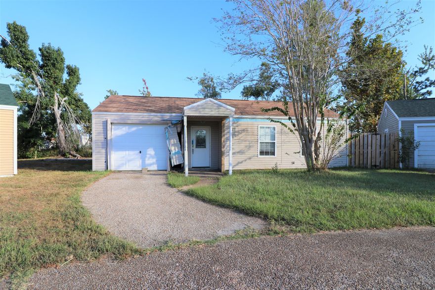 Investor Alert! Lots of Potential on this Sandy Creek Ranch and Country Club home! This home offers you the ability to make it yours either to live in or as a rental property! Home features a NEW Roof, open dining and kitchen, 1 full bath and vanity area in master and laundry area. Just 15 miles to Tyndall Parkway, which will be shorter once the bridge is complete on Hwy 2297, then onto anywhere in the Panama City area, Tyndall AFB, shopping, doctors, hospitals, entertainment, all kinds of water sports and the Sandy White Beaches of Panama City Beach or Mexico Beach!! Call your favorite Realtor and schedule your private showing! Thank you for considering this home. All measurements and information should be verified if important.