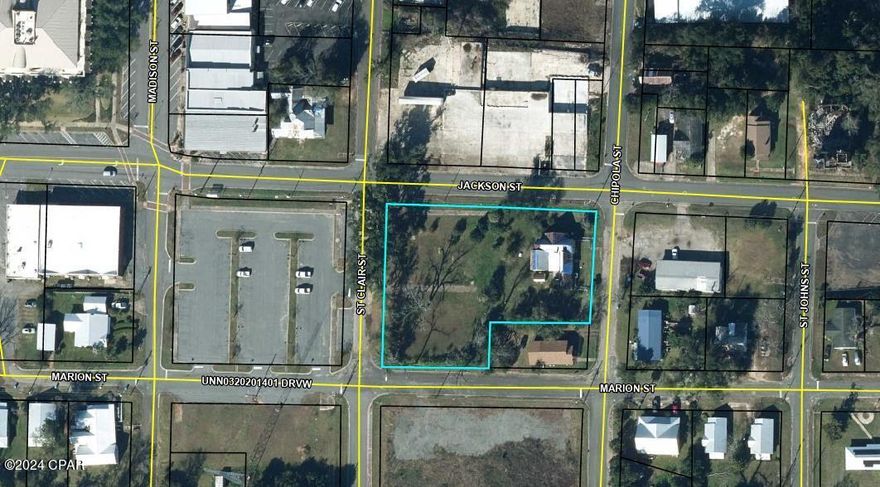 Zoned MIX Use - All residential uses and conditional uses allowed in R-1, R-2, and R-3 districts. Great Location. 0.86 Acre MOL located behind Jackson County Courthouse in Downtown Marianna. City block with frontage on Jackson St, Chipola St, Marion St and St Clair Street. Most of the property is cleared. City sidewalk on Jackson St. One block away from the Jackson County courthouse.
