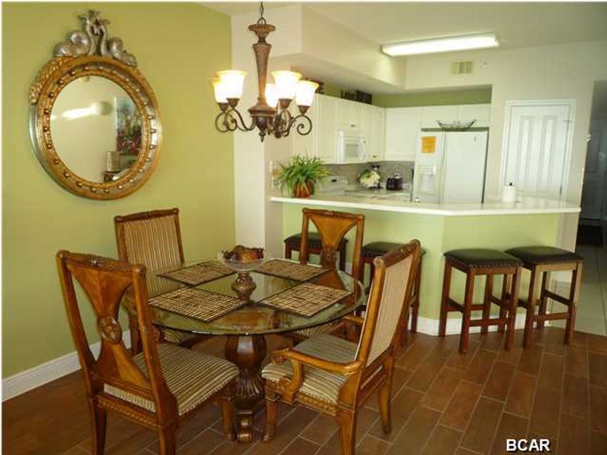 THIS BEAUTIFULLY FURNISHED 2 BEDROOM UNIT ALSO HAS A BUNK ROOM MAKING IT RENT LIKE A 3 BEDROOM!!! FEATURING BOTH A GULF FRONT MASTER BEDROOM AND & LIVING ROOM WITH PRIVATE BALCONY; 9'CEILINGS; NEW TILE IN ALL COMMON AREAS AND MASTER SUITE; CULTURED MARBLE TUB SURROUNDS AND COUNTERTOPS IN BATHS. CELADON RESORT FEATURES INCLUDE 283' GULF FRONTAGE ON THE MUCH DESIRED WEST END OF PANAMA CITY BEACH, 2 POOLS(ONE GULF FRONT & ONE HEATED INDOOR/OUTDOOR), 2 HOT TUBS, CONFERENCE ROOM, TENNIS COURT, FITNESS FACILITY, 4 STORY PARKING GARAGE WITH A CLIMATE CONTROLLED WALKWAY TO LOBBY AND ON SITE RENTAL OFFICE, 3 HIGH SPEED ELEVATORS AND MUCH MORE....