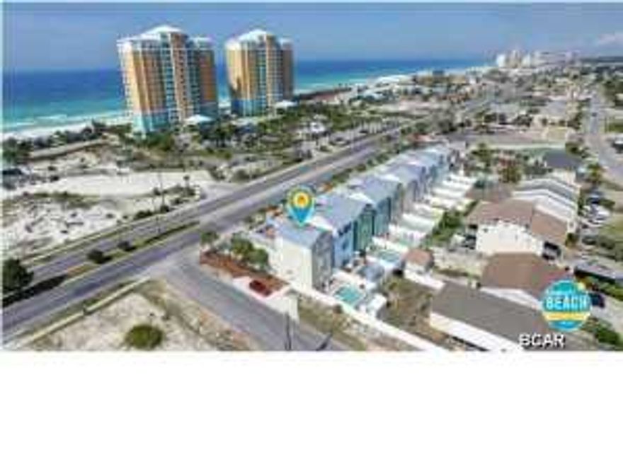 GREAT RENTAL HOUSE! RENTALS FOR 2014 $51,000, 2013 $46,000. NEW BUYER GETS ALL OF THE UPCOMING BOOKINGS FOR 2015! Great View of the Gulf from your Huge 3rd floor deck! Just across the street from popular Seltzer Park. Plenty of parking with room for a boat. Private Pool. Located on Thomas Dr, convenient to shopping and dining. Tons of upgrades and updates for 2014! Large bunk room for 5 kids. Bedding for 13. Large kitchen with plenty to cook with. High ceilings make it feel much larger inside. Professionally decorated. This is a must see!