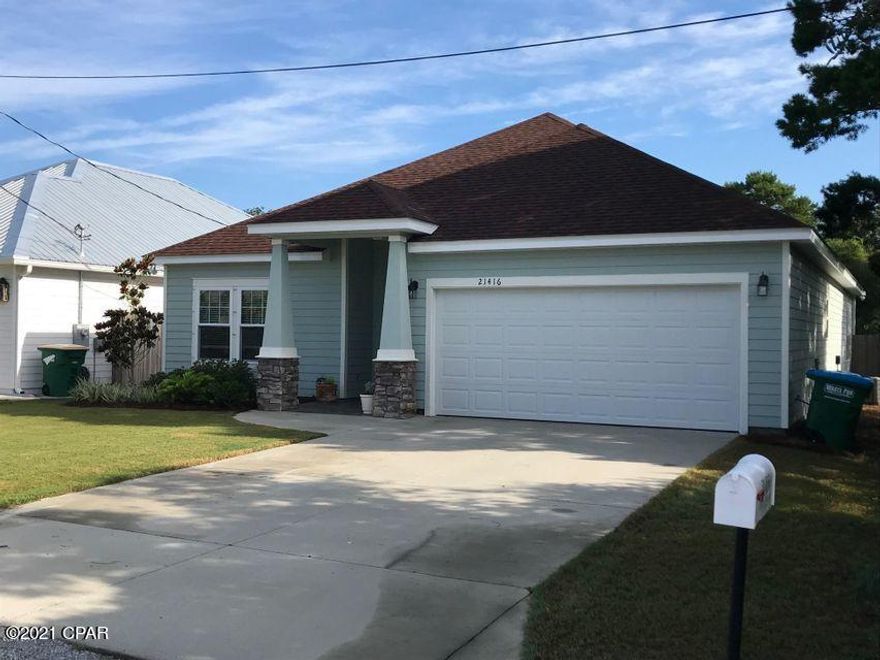 An amazing find on the West end of Panama City Beach. Just a few short blocks to the beach! This home is in like new condition, and extremely well taken care of. This home features an immaculately manicured lawn, 2 car garage, fenced back yard, open living/dining and kitchen. This home also features lots of tile, crown molding, and tray ceilings. The master bath has a double vanity, separate tub and shower with a walk in closet. Furniture in photos does not convey. Sizes are approximate. Please verify if important.