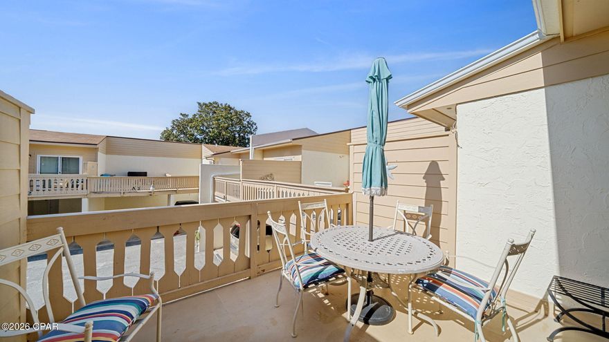 TURN-KEY 3BR/2.5BA beach retreat located in the highly desirable, golf-cart-friendly community of Horizon South, and this unit even comes with a golf cart for easy access throughout the resort. 
Perfectly situated just steps from the incredible amenities and only a short stroll to the sugar-white sandy beaches and emerald waters of the Gulf, this well-maintained condo offers both comfort and convenience. Recent upgrades include a 2-year-old HVAC system and hot water heater, new upstairs carpet, and beautiful kitchen and bathroom cabinetry throughout. Horizon South is a gated, family-friendly west-end resort known for its outstanding amenities, including four pools, a hot tub, tennis and pickleball courts, shuffleboard, an 18-hole mini golf course, a state-of-the-art fitness center, and deeded beach access. Whether you're looking for a primary residence, vacation getaway, or income-producing investment property, this rare 3-bedroom floor plan is an excellent opportunity to enjoy the best of coastal living. 

*Measurements are approximate and should be verified by buyer.*