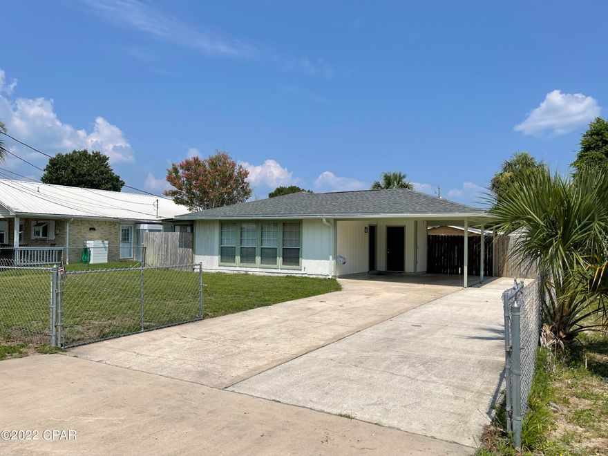 Great little beach house in Lullwater neighborhood - easy walk to the white sandy beaches or Pier Park on Panama City Beach. This home has many upgrades including new carpet in bedrooms, updated kitchen and baths, large carport and fenced yard. NO PETS! SHOWINGS MUST HAVE APPROVED APPLICATIONS. Please go to our website to fill out an application and our Leasing agent will contact you ASAP for a showing appointment.