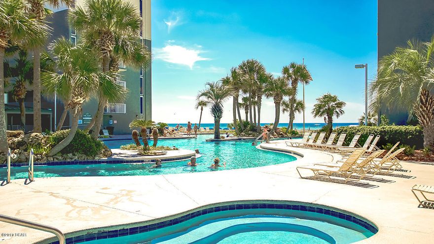 Here is your only 1 BR condo that has Livingroom & Bedroom views of the ocean. 

BRAND NEW W & D JUST INSTALLED! 

The view is amazing!! The balcony is much larger than any other 1 BR. The resort has a large lagoon pool, bar and grill. This property sets off Front Beach Rd. so you have no road noise, alot of parking & right on the beach. This unit is turn key, whether you want to rent or come stay. Close to restaurants, Wonder Works, Putt-Putt, etc.