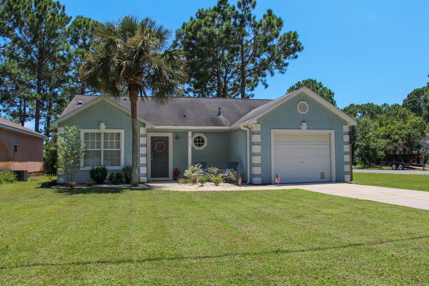 Open House Sunday July 23 1-3pm! Great Price and Must See!! If you are looking for move in ready, this cute 3B/2BA home is a perfect starter home or investment property in Panama City Beach! Upgrades include granite countertops, stainless appliances, new floors, upgrades in both bathrooms, newly painted exterior, and a brick pavered patio! It sits on a corner lot with a large, fenced-in backyard.  Close to the Navy Base, both Back Beach and Front Beach Roads so it is easy to get to Pier Park or the world's most beautiful beaches. You will not find a better home for this price for sale now! Call today and make this cute house your Panama City Beach Home!