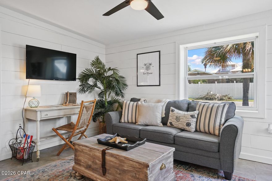 Own a true piece of American history just steps from the sugar-white sands in the highly sought-after Bid-A-Wee Beach community of Panama City Beach. Originally constructed during the Cold War era as barracks housing for military personnel, this remarkable property blends historic character with modern-day investment potential--offering a story as special as the location itself.

Situated on a rare double lot with two separate addresses, this is widely considered one of the premier parcels in Bid-A-Wee. The expansive homesite offers exceptional flexibility, including the potential to build two stunning three-story homes, create a multi-generational beach compound, or maximize returns with future development. Short-term rentals are allowed, and there is no HOA, making this an increasingly rare and valuable opportunity.

The existing duplex features 4 bedrooms and 4 fully renovated bathrooms, with more than $70,000 in recent improvements. Each side lives like its own private residence--perfect for renting both for maximum income, occupying one side while renting the other, or holding as an investment while planning future construction. With projected rental potential reaching up to $100,000 annually, the income possibilities are substantial.

Owners and guests enjoy exclusive private access to five gated Bid-A-Wee Beach entrances, just a short walk away, offering a quieter, more private beach experience reserved only for property owners and their guests.

Whether you envision building signature beach homes, creating a legacy property, or securing a high-performing investment with immediate income, this is a once-in-a-generation opportunity to own one of Bid-A-Wee's most iconic and versatile properties.