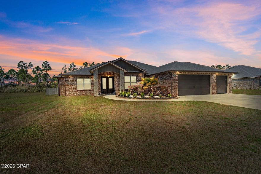 Welcome to this stunning custom, POOL home in the quiet Kirkland Manor subdivision!! This rare gem offers a large lot, pool, 4 bedroom, 3 1/2 baths, large 3 car garage, screened back patio and so much more!! Meticulously maintained, luxury home with plenty of room to entertain. An office at the entry of the home adds plenty of space to work in peace. Enjoy a nice movie night with built in surround sound in the bonus room and living room (that's right...BONUS room AND office PLUS 4 bedrooms)!! The living room features double trey ceiling (as does the dining room) and is open to the kitchen. Private master suite with trey ceiling, en suite with dual vanity, tiled shower, jetted tub and custom walk in closet.  The secondary bedrooms are split from the primary and feature 2 bedrooms sharing a jack and jill style bathroom. The third bedroom suite has its own in room bathroom, perfect for those older children or inlaws to enjoy their own space!! Bull nose corners throughout the entire home add to its custom flair. The home also features a gas fire place, gas kitchen appliances as well as beautiful quartz and granite countertops throughout the home. Large sliding back doors open up to the covered patio where you can enjoy the breeze and the view of the in ground pool, without having to deal with mosquitos!! The inground saltwater pool smoothly transitions from 3ft to 6ft. Seamless gutters around the home help transition rainfall out of the common walkways. Schedule your showing today this beautiful home will not last long!!!