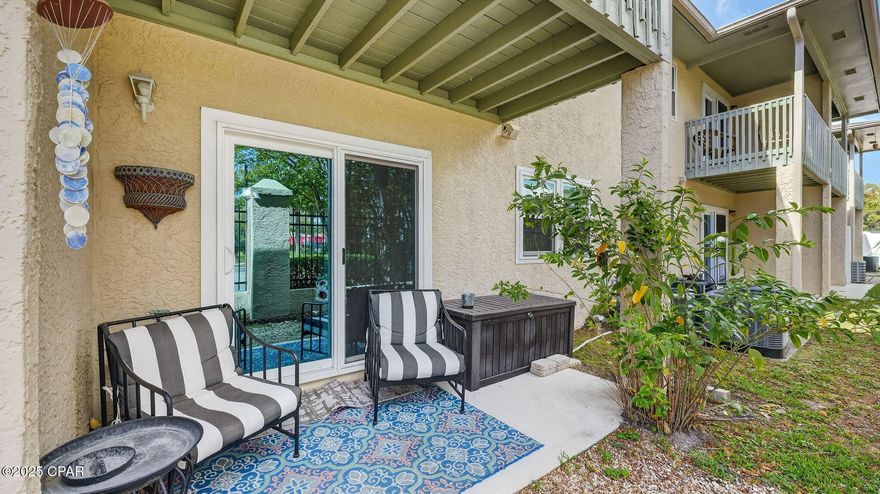 UNDER CONTRACT; ACCEPTING BACKUP OFFERS.

1st-Floor Gulf Highlands Condo - Unbeatable Value in Panama City Beach! 

Owner does not rent this condo out, but comparable condos in Gulf Highlands achieve $35,000 - $40,000 gross annual rental income.
Easily sleeps five (5).

No stairs, no hassle  just easy coastal living! This beautifully maintained 1st-floor, 1-bedroom, 1-bath condo is a rare find in the highly sought-after Gulf Highlands Beach Resort. Never rented by the current owners, this unit shows pride of ownership and is ready for you to enjoy or use as a lucrative short-term rental.

Step inside to discover LVP flooring throughout the main areas, cozy carpet in the bedroom, a gas stove, and an updated bathroom for modern comfort. The condo is partially furnished and even includes the option to purchase a golf cart separately perfect for cruising the resort in style!

This smart floor plan easily accommodates up to 5 guests, offering excellent rental potential and a fantastic value in Panama City Beach.

Resort Amenities Include:
 11 Swimming Pools (5 Heated)
 4 Tennis Courts
 2-Acre Putt-Putt Golf Course
 Shuffleboard Courts
 Clubhouse with Pool Directly on the  Beach
 Gated Community with Low HOA Fees

Located in Flood Zone X meaning no flood insurance required and priced to sell, this condo offers incredible affordability in one of Panama City Beach's most popular vacation destinations.

Whether you're looking for a beach retreat, investment property, or full-time residence, this one checks every box!