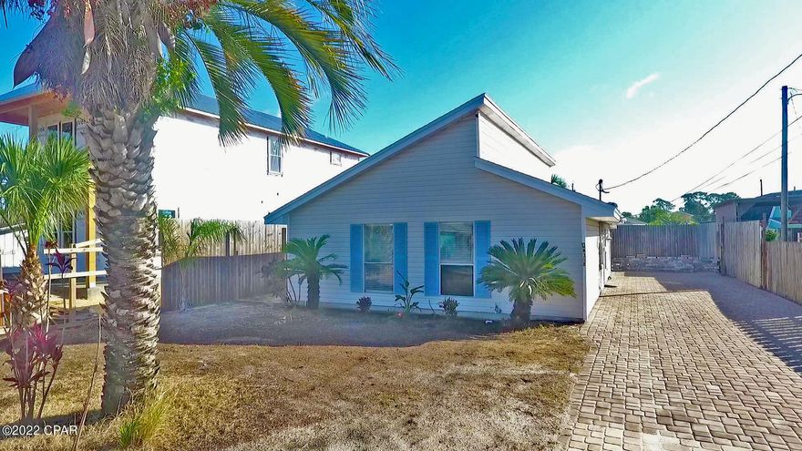 'CURRENTLY UNDER CONTRACT, SELLER WILL CONSIDER BACKUP OFFERS'  Blocks to Lagoon and Boat Launch.  Golf Cart ride to Beach and beautiful Gulf Waters.  Completely renovated with beautiful neutral colors.  Although listed as a 2 bedroom the enclosed porch has full bath so can be used for 3rd bedroom/office/sun room to meet your needs.  Flooring is updated with18x18 tile and kitchen with island built-in cabinetry pantry is for the cooking dreamers. Bathrooms have been updated as well.  Paver driveway.  This location is great!!......come and see.