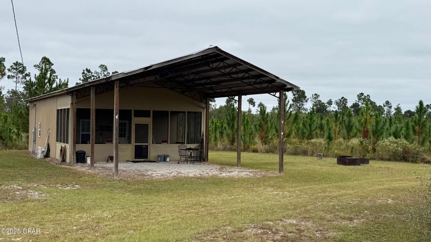 These 202 acres of Long Leaf Pine are great investment. The property features a cabin & workshop. Little Bear Creek runs north & south on the east side of the property. Excellent hunting with lots of deer. Freshwater & saltwater fishing within minutes in Deer Point Lake & the Gulf of Mexico. A great investment & a lot of recreation.
