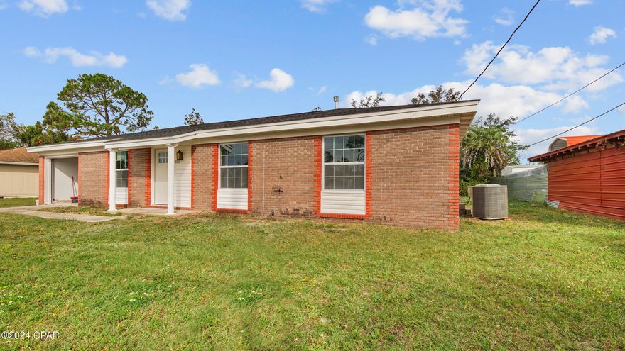 Come and nestle in this beautifully fully remodeled 3 bedroom, 2 bath home.
This home features all new kitchen appliances, ceramic tile throughout. All doors inside and outside are new. Roof is also brand new. Extended stab covered back porch with fencing around. Plenty of yard space for entertainment or playground area. One car garage with washer and dryer hookup. Great for a first time homebuyer in a great location, close to the beach, 23rd St shopping, restaurants and Golf Coast College. Come and visit today!