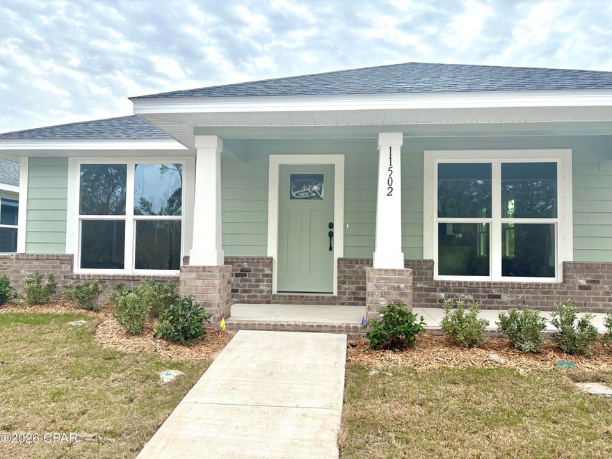 4.99 INTEREST RATE OFFERING!!! Come Experience The Difference with Adams Homes in this versatile family floorplan. Includes granite countertops, CoreTec Pro Plus flooring, a sprinkler system, and a rear-load two car garage. Enjoy Florida's great outdoors by calling this peaceful waterfront community home. From kayaking and fishing, to boating East Bay can accommodate it all. With beautiful intracoastal views this community is just 20 minutes from Tyndall AFB, 37 minutes to Mexico Beach, or a short boat ride to Shell Island.