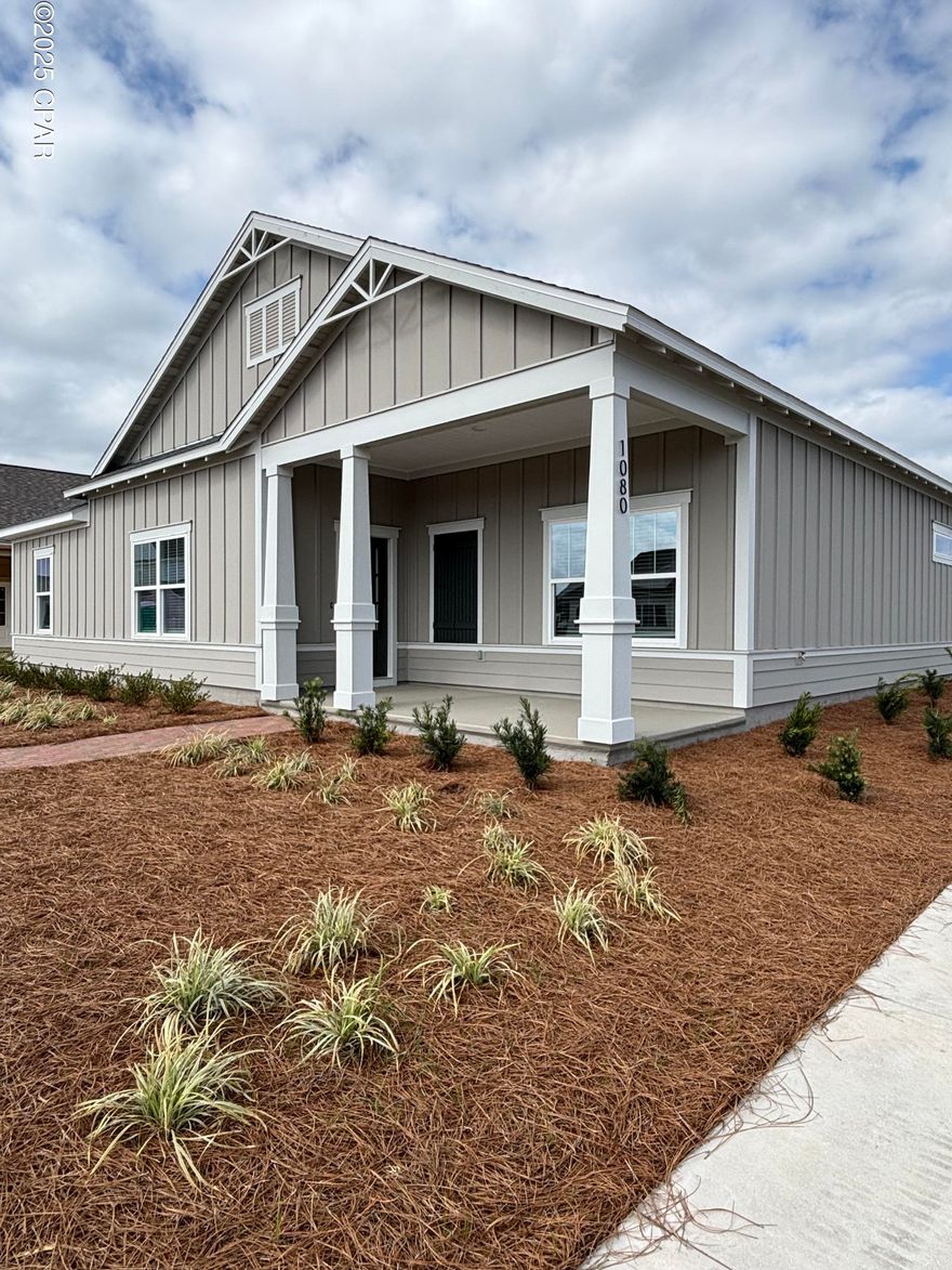 Life is SWEET at Sweetbay! This property is super cute and WALKABLE to the resort style pools, the basketball courts, the amphitheater where the Summer Concerts will start soon, the wooded walking/biking trails, fishing pier and the weekly farmers market each Sunday - not to mention the BRAND NEW PUBLIX and STARBUCKS and other stores not yet announced! You will love the open floorplan on this home with quartz countertops and a large island with sink in the huge kitchen overlooking the living area. All Bedrooms are good sized with oversized closets, and a beautiful large front porch that will be overlooking a nice greenspace. This home also has covered parking for 2 cars, as well as ample street parking for guests. Homes in Sweetbay rent FAST! To see this home Please text a photo of your driver's license to our office number, along with the name of the property that you are interested in and we will schedule your showing within 1 business day. Please do not fill out an application on any website until we send you the invite AFTER your showing. Thank you