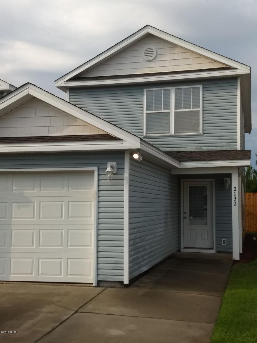 Sterling Cove offers an opportunity to be in a centralized beach location in a gated community with a pool for a very affordable price! This detached home is close to the Hathaway Bridge and the Navy Base. The kitchen has plenty of cabinet space and is open to the living room. This unit is nicely equipped having all tile floors except the stairs and bedrooms. There is a balcony off the master bedroom upstairs and covered porch downstairs with extra storage area.