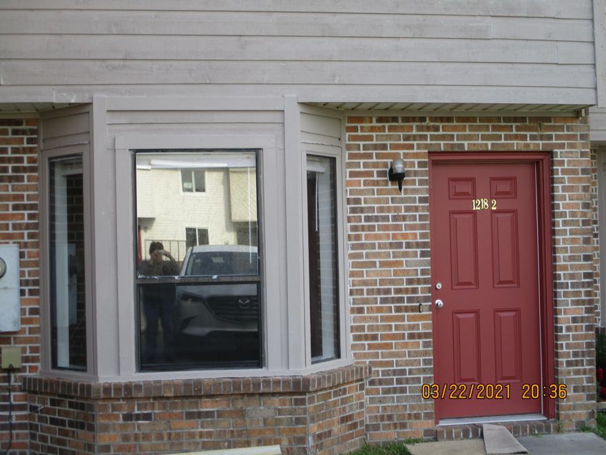 Age, sq.ftge. and room sizes are approximate.  Nice unit with locked storage room on rear patio, new kitchen and washer/dryer closet flooring.  Centrally located in St. Andrews close to shopping and amenities on 23rd and 15th Streets.

A $50 application fee is required for all adults - if a couple is married, only one application required.  Absolutely NO PETS.