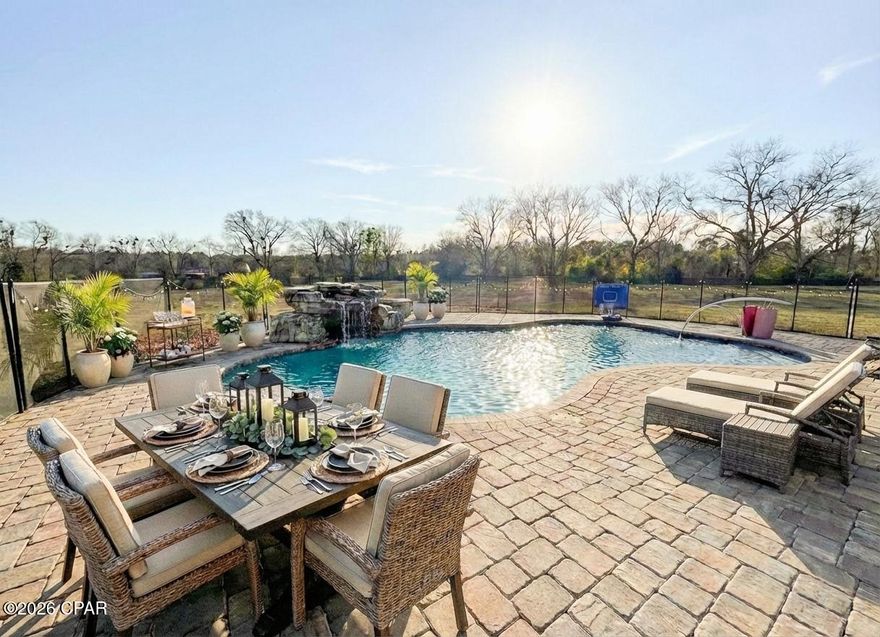 Discover the perfect blend of space, upgraded features, and potential on this expansive 40-acre property, which is primarily cleared and mostly fenced, offering a multitude of opportunities for both personal enjoyment and investment. Nestled in a tranquil setting, this property is conveniently located near essential amenities ensuring peace and accessibility.
The heart of the property features a spacious four-bedroom, two-bath upgraded manufactured home designed for modern living. The open living and entertaining space flows into a chef's kitchen which boasts abundant countertop and prep space - perfect for culinary enthusiasts. The primary bathroom is a luxurious retreat, featuring a large soaking tub, a separate walk in shower, and a separate grand walk-in closet with built in cabinetry providing ample storage.
Step outside to discover your own private sanctuary, nestled amongst 55 mature pecan trees. Dive into luxury with this stunning in-ground pool, featuring state of the art heating and cooling capabilities, ensuring the perfect swim all year round and creating a true resort-like atmosphere in your own back yard. This serene space is ideal for relaxation and entertaining.
For those with agricultural interests or hobbies, a large barn is available that houses a shop / tack room with concrete floor, as well as a tool shed and RV hook-up, making it perfect for outdoor enthusiasts or traveling visitors. 
The expansive 40 acres provides numerous possibilities, from agricultural endeavors to recreational activities. Additionally, the property includes an older home, presenting a unique and valuable opportunity for renovation, expansion and  investment.
The property is a rare find, combining a comfortable family residence with extensive outdoor amenities and significant potential for growth. Schedule a private viewing today to explore the possibilities.
Some photos may contain virtual staging