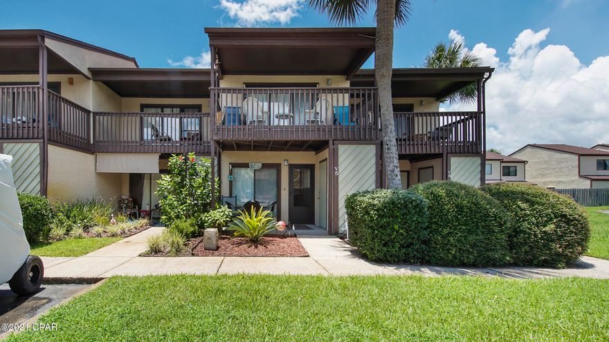 Take a look at this adorable 2-bedroom condo in Portside Resort located on the desirable west end, directly across the street from the ''The World's Most Beautiful Beaches!''  

Being offered for the FIRST TIME, these original owners have used as a 2nd home since 1984 - never been rented! 

Awesome location next to one of the three community pools. Fully furnished and rental ready with updated porcelain tile and granite counters. Located just 2 miles west of Pier Park, near restaurants, the sports complex, movie theater, grocery stores and shopping - Portside Resort offers the beforementioned 3 pools (One of which is heated in the winter months), a grand hot tub, tennis courts, shuffle boards, and clubhouse. Also, pet and golf cart friendly.