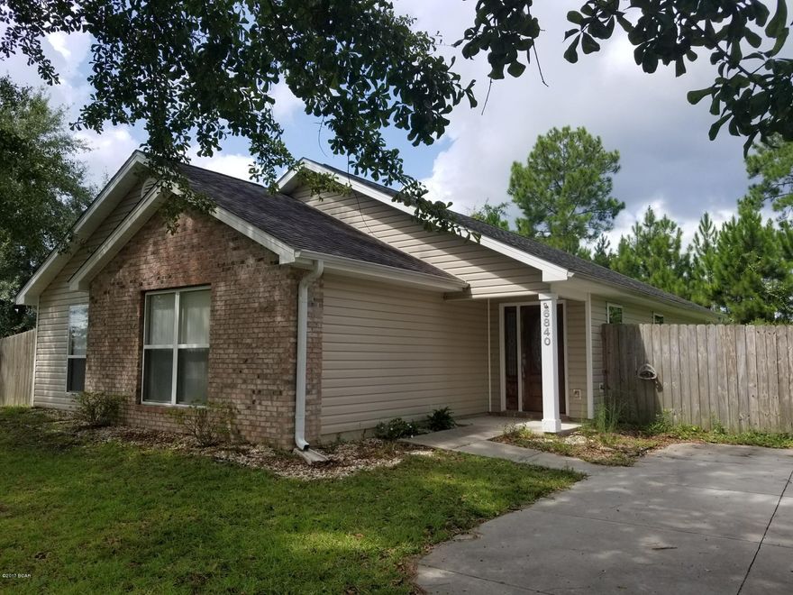 Brick and vinyl siding home, located in Bayou George. This home features a bonus room, hardwood flooring, a breakfast bar, an open kitchen and a split bedroom floor plan. The large deck in the backyard and the fenced yard is perfect for enjoying the warm Florida weather.