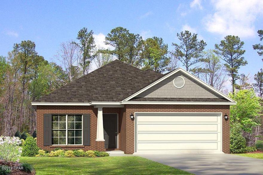 Welcome to Andrews Plantation. This new subdivision located in Panama City is now selling. Under Construction - this Oakley plan has a two car garage

and covered porch. As you enter this home you will find luxury vinyl plank flooring throughout the common areas. There is a room located just off the foyer that could

be used as an office or study. The walls are orange peel texture and have quality paint, elegant doors are finished with brushed nickel hardware. The kitchen is open

to the breakfast area and has a center island. Appliances include a smooth top stove, dishwasher and microwave. The countertops are granite and there is a pantry

for additional storage. Enjoy a spacious family room with access to the covered back porch. This home has also been equipped with Smart Home Technology Pictures, photographs, floor plans, elevations, features, colors and sizes are approximate for illustration purposes only and will vary from the homes as built. Home and community information including pricing, included features, terms, availability and amenities are subject to change and prior sale at any time without notice or obligation. For Move-In/Completion Estimates: Ready dates are estimates only. Timing of completion of construction and buyer move-in are subject to contingencies contained in home purchase agreement and governing jurisdictions issuance of a certificate of occupancy, and may change due to forces majeures and other delays or disruptions outside the reasonable control of D.R. Horton, Inc.