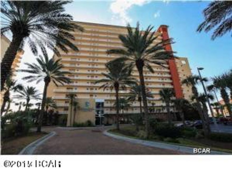 Motivated Seller. Sterling Beach is an upscale low-density resort located on 5 gulf front acres surrounded by palms and offering gulf front pool and spa, gas grills, beautiful sundeck, fitness center and movie theatre.  This 2BR/2BA is 1,447 square feet with GULF FRONT MASTER, 10' ceilings, crown molding ,stainless appliances, and is just a stone's throw to the State Park, marinas, great shopping and restaurants! On-site property management too!