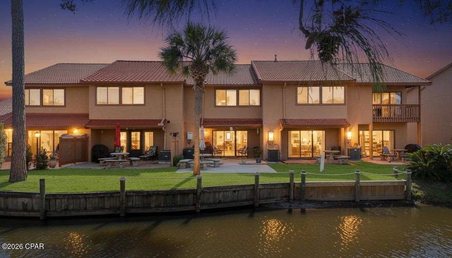 Water-Front, Brand New Metal Roof Installed last week, 3 minutes walk to the beach and 11 pools! What else could you ask for?! SEARCH on YouTube ''For Sale 144 Grande Island in Gulf Highlands Beach Resort'' for video tour. Welcome to this beautifully maintained Island townhome, perfectly positioned directly across from the community's largest pool and just a short stroll to the sand. Unlike many beach properties, this one has been used as a primary residence and, it shows. It's in exceptional condition and truly move-in ready. Enjoy ultimate peace of mind with a brand-new 2026 metal roof installed last week, featuring a transferable 200 MPH, 30-year wind warranty plus a 2-year workmanship warranty, along with a 2025 HVAC system.
Inside, the updated kitchen offers granite countertops, solid wood cabinetry, and an open-concept layout ideal for entertaining or relaxing after a beach day. Upstairs, you'll find brand-new stairs and LVP flooring installed last week, plus a beautifully updated walk-in shower.
Step out onto the extended back porch (wheelchair accessible, as is the front entry) and take in peaceful canal views while grilling fresh Gulf seafood. Island units are the largest and newest townhomes in the community, offering approximately 1,500 sq ft of spacious living, giving you the flexibility to truly create your dream beach home. Mostly furnished and rental-ready, this property offers strong short-term rental potential with $40K+ projected GRI, making it ideal as a primary residence, vacation retreat, or income-producing investment. Additional highlights include: Two assigned parking spaces directly in front, VA & FHA approved, Prime waterfront location!
Waterfront. Walk-to-beach. Major upgrades already done.
Opportunities like this don't come around often, schedule your showing today. LOW HOA fees include: 11 pools(5 heated), pickleball, shuffleboards, water-front restaurant & pool, mini golf, exercise room, tennis courts, playground, WIFI, pest control, termite bond, trash, ground keeping, property patrol, gated community and more.