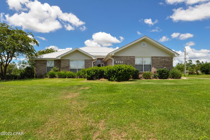 CURRENTLY UNDER CONTRACT, SELLER WILL CONSIDER BACKUP OFFERS.  Move-in ready 4BR/2BA home on a 1/2-acre corner lot in Indian Creek Village, ¼ mile from boat launch at Deerpoint Lake!  This home got a new roof in 2019 & the kitchen was updated with Granitecrete countertops & stainless steel appliances.  Living room features a cathedral ceiling & fireplace, the master bedroom has a walk-in closet & the adjoining bath boasts a double-sink vanity & custom tiled shower.  There is a screened porch off the back of the home overlooking  a privacy fenced yard & the lawn is lush & green with a paver patio ideal for dining al fresco.  Got toys?  You'll love the 20x20 workshop with electricity & the RV parking area has 30 amp service.  The 2-car garage is side-loading and just a mere 10-12 minut All info is approx and must be verified by Buyers if important.